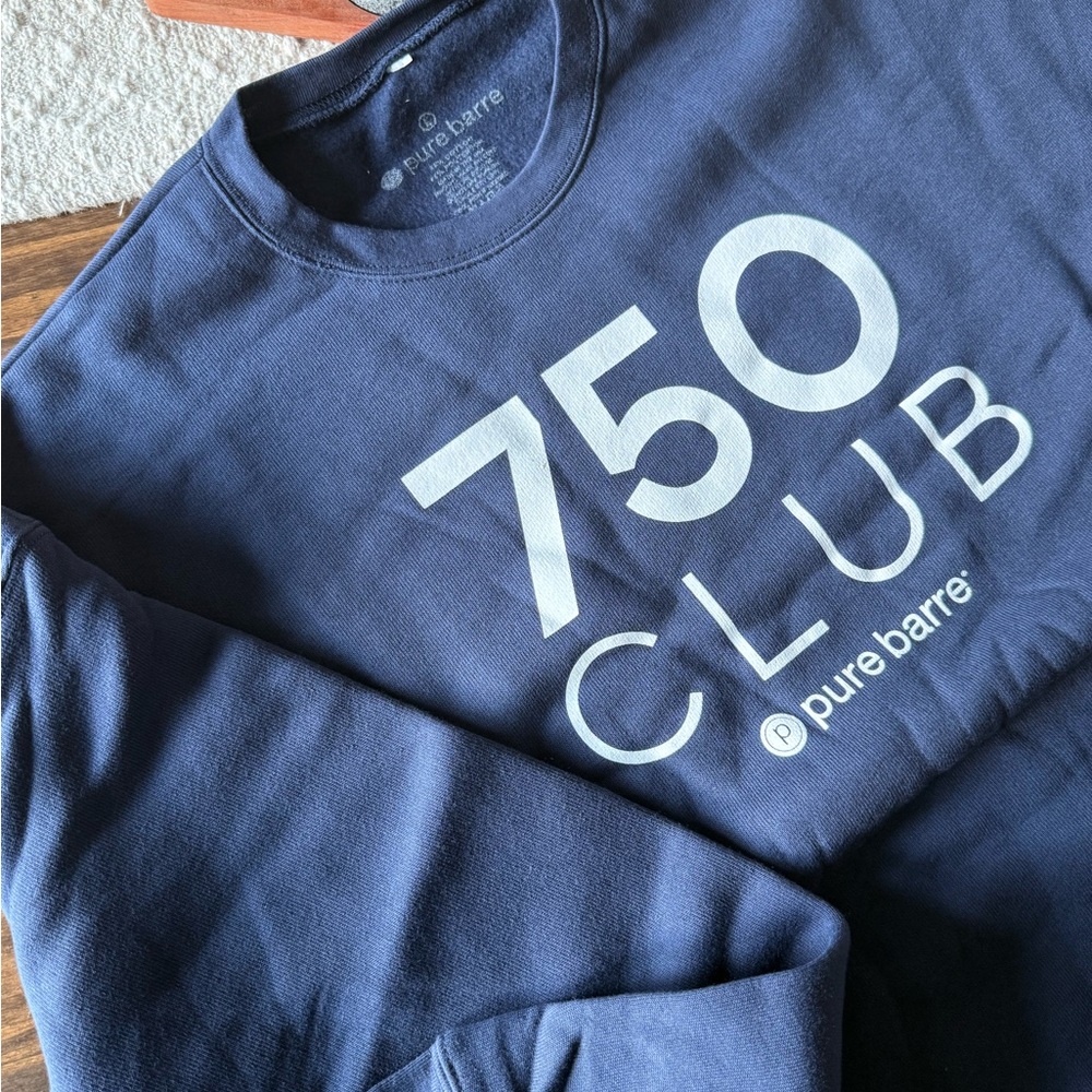Pure Barre 750 Club Blue Crewneck